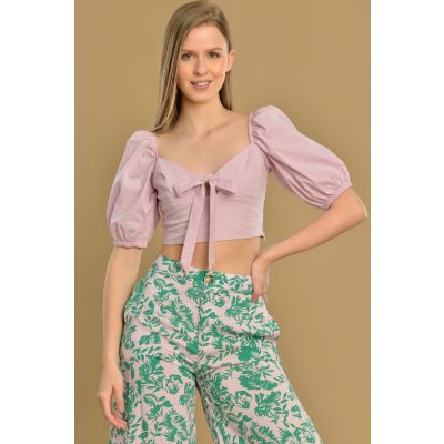 Blusas con moño enfrente cheap