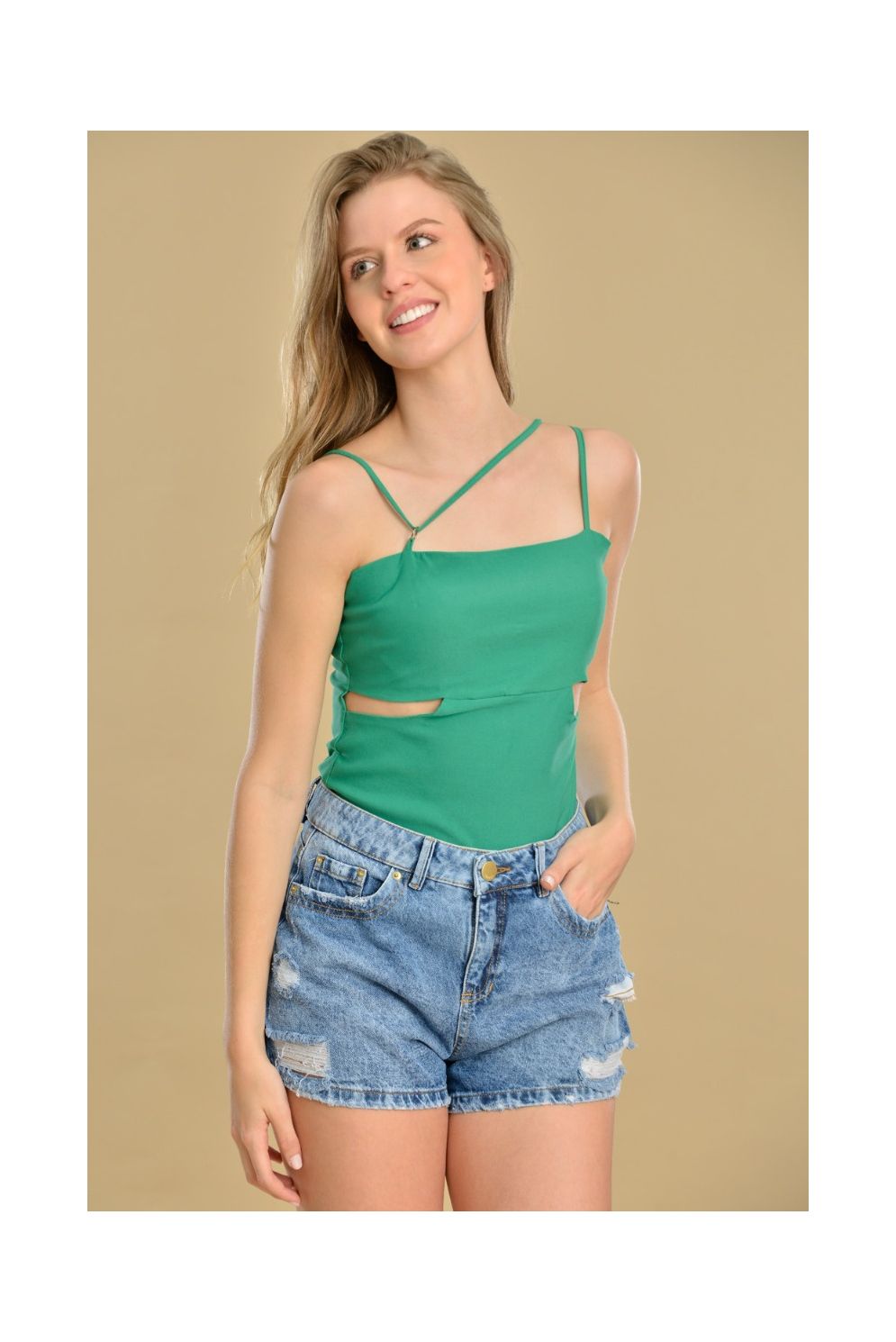 Blusa con tiras best sale